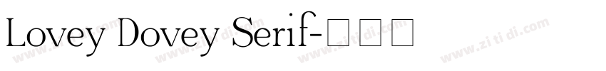 Lovey Dovey Serif字体转换
